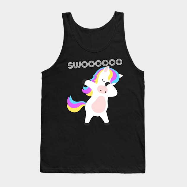 UNICORN DABBING Tank Top by Holly ship